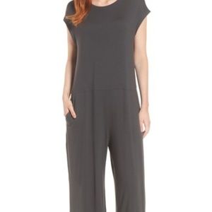 eileen fisher cap sleeve jumpsuit
